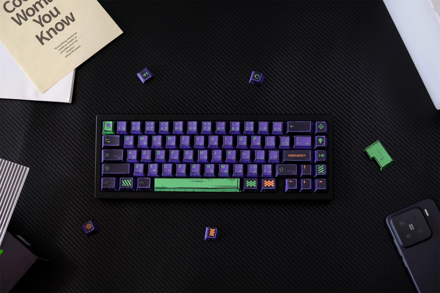 anime keycaps EVA keycaps 