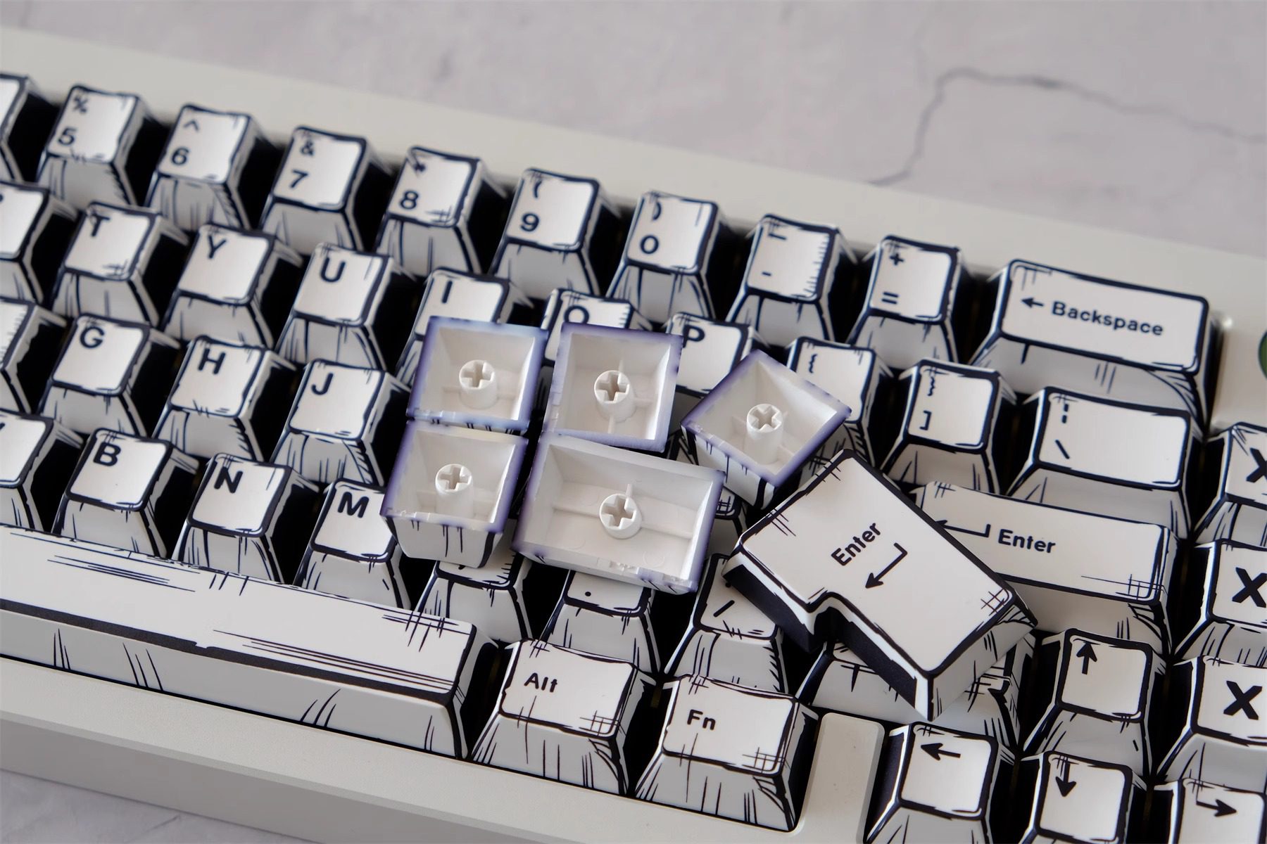 Comics PBT Keycaps