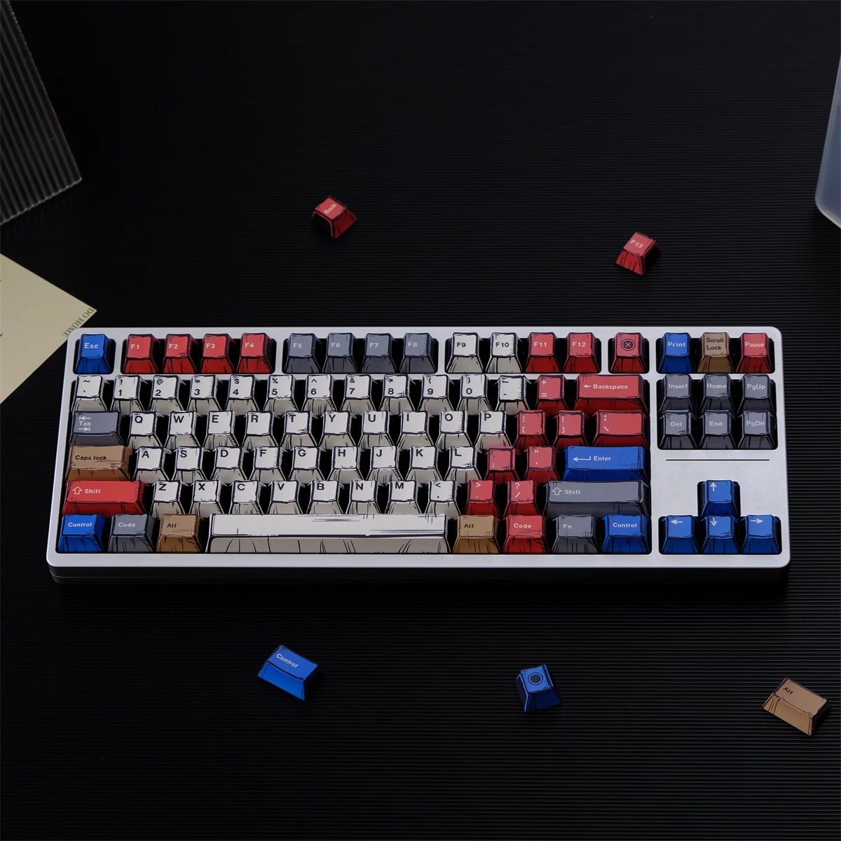 Comics Mixed Lights Keycaps